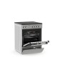 Thermogatz TGS CER600 S Κουζίνα 60lt με Κεραμικές Εστίες Π60εκ. Inox